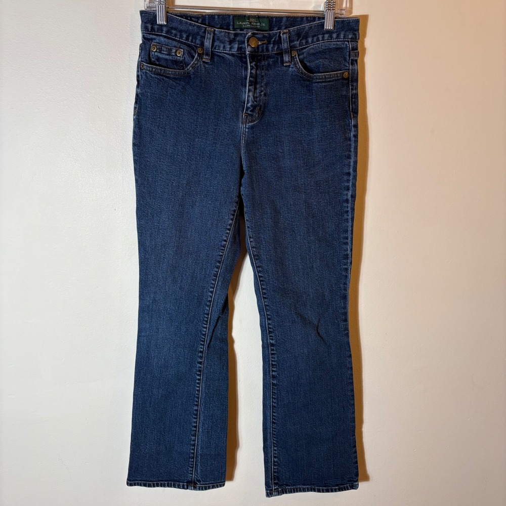 LRL Ralph Lauren Jeans Co Classic Bootcut Dark Wash Denim Size 6